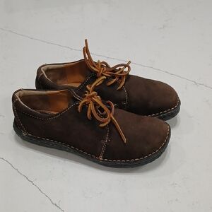 Women's Brown Leather Shoes By Canyon River Blues Sz 6.5 New Without Tags Or Box